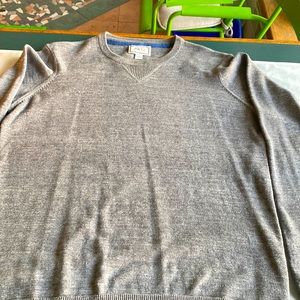JoS A. Bank gray cotton sweater